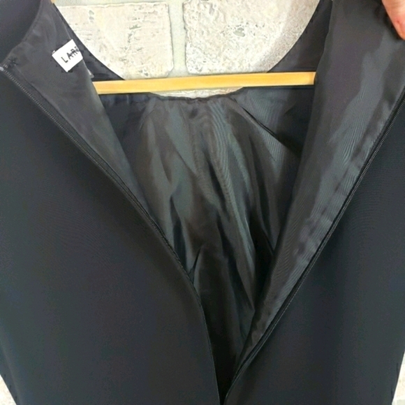 LARRY LEVINE Formal Sleeveless Dress Black Size 8 - Picture 8 of 12